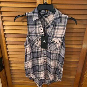 Rock&Republic pink and black size small sleeveless top